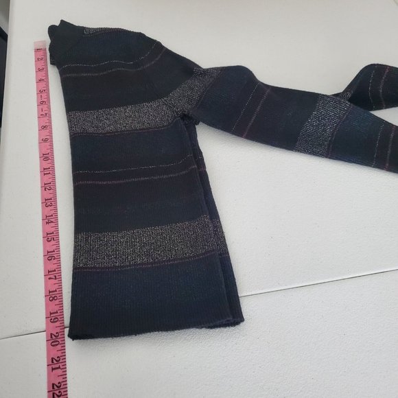 House Of Harlow 1960 Womens Metallic Ribbed Shimmer Sweater Size S Crop Pullover - Picture 7 of 9